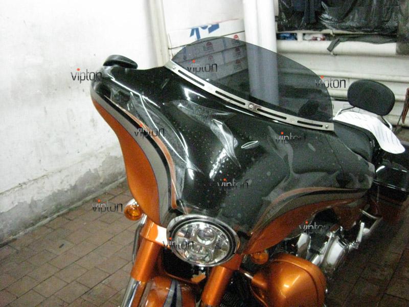 Мотоцикл Harley Davidson Street Glide / Нанесение антигравийной пленки VENTURESHIELD. 1