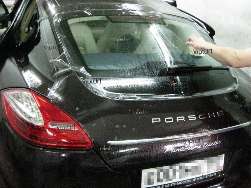 Автомобиль Porsche Panamera / Нанесение антигравийной пленки VENTURESHIELD. 10