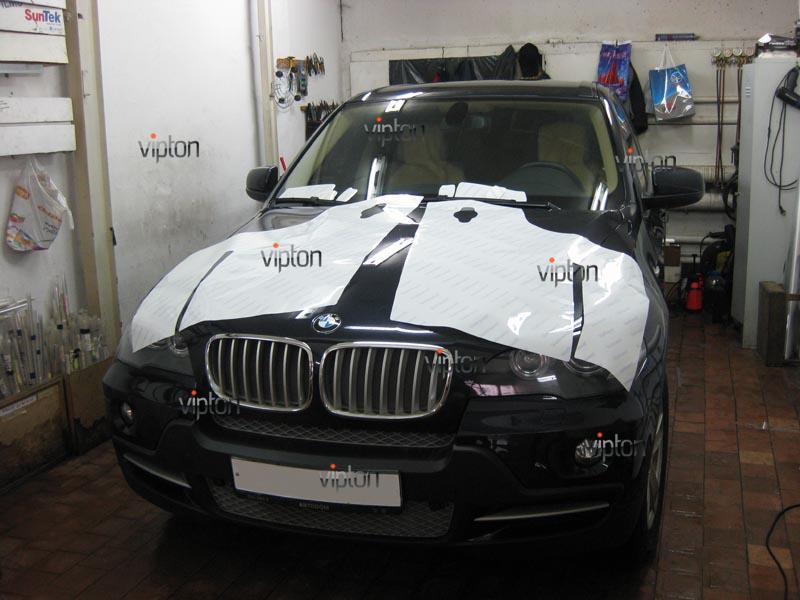 BMW X5: установка антигравийной пленки 2