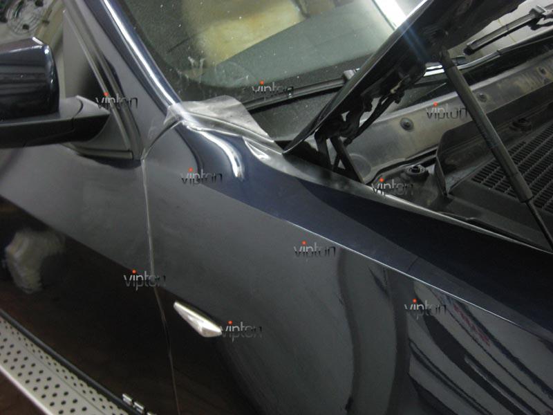 BMW X5: установка антигравийной пленки 5