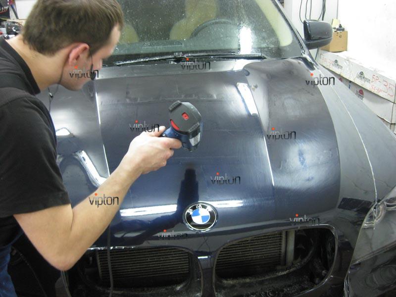 BMW X5: установка антигравийной пленки 9