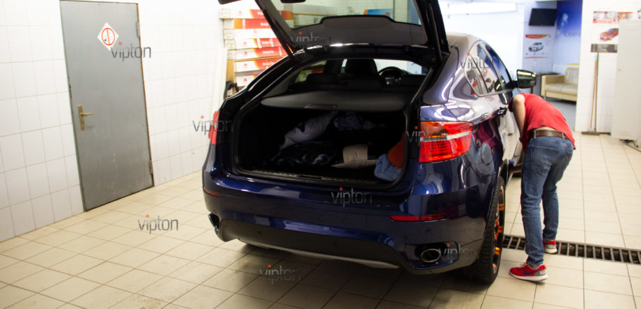 BMW X6:  Абразивная полировка кузова и нанесение керамического 5