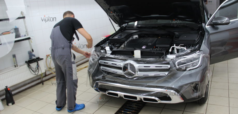 Mercedes-Benz GLC: расширенное покрытие LLUMAR GLOSS PPF 1